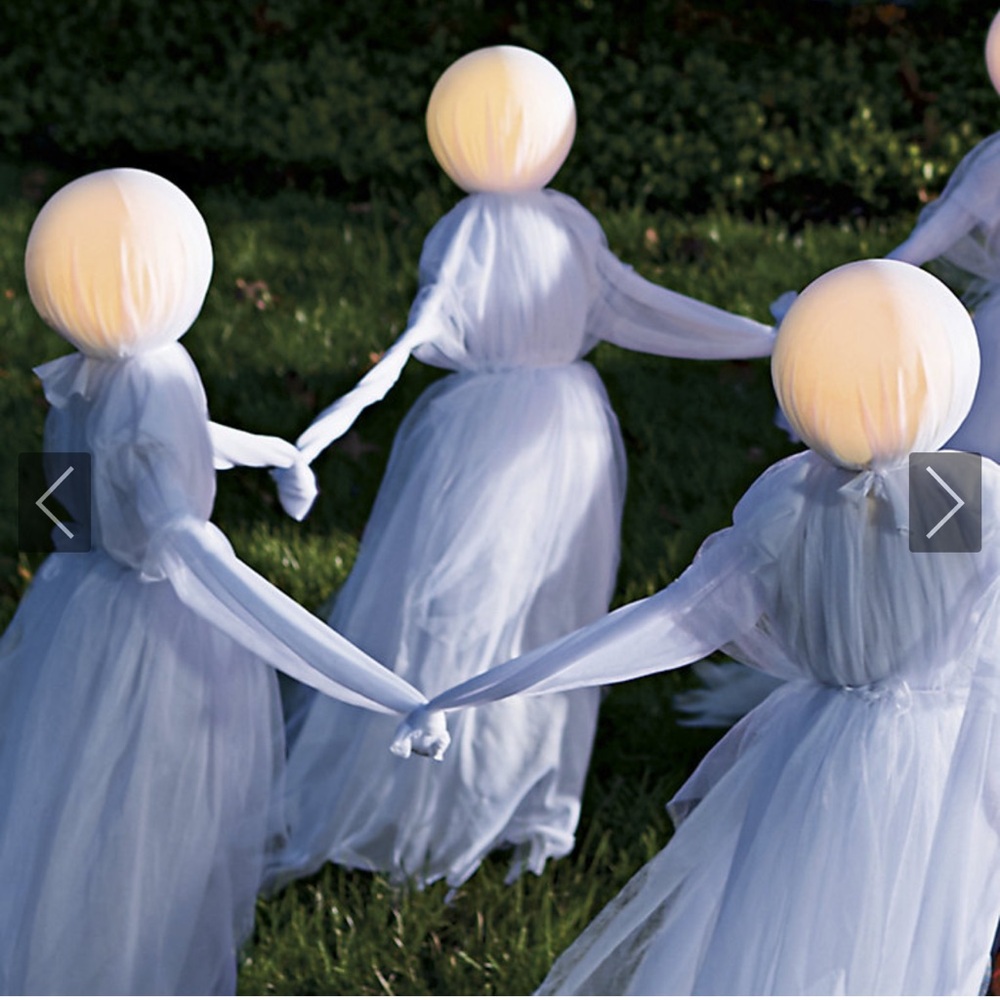 Frontgate Holding Hands Ghosts - Set of 3 - NWT